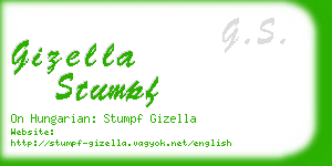 gizella stumpf business card